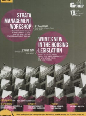 Strata Management Workshop & What's New In The Housing Legislation 2015